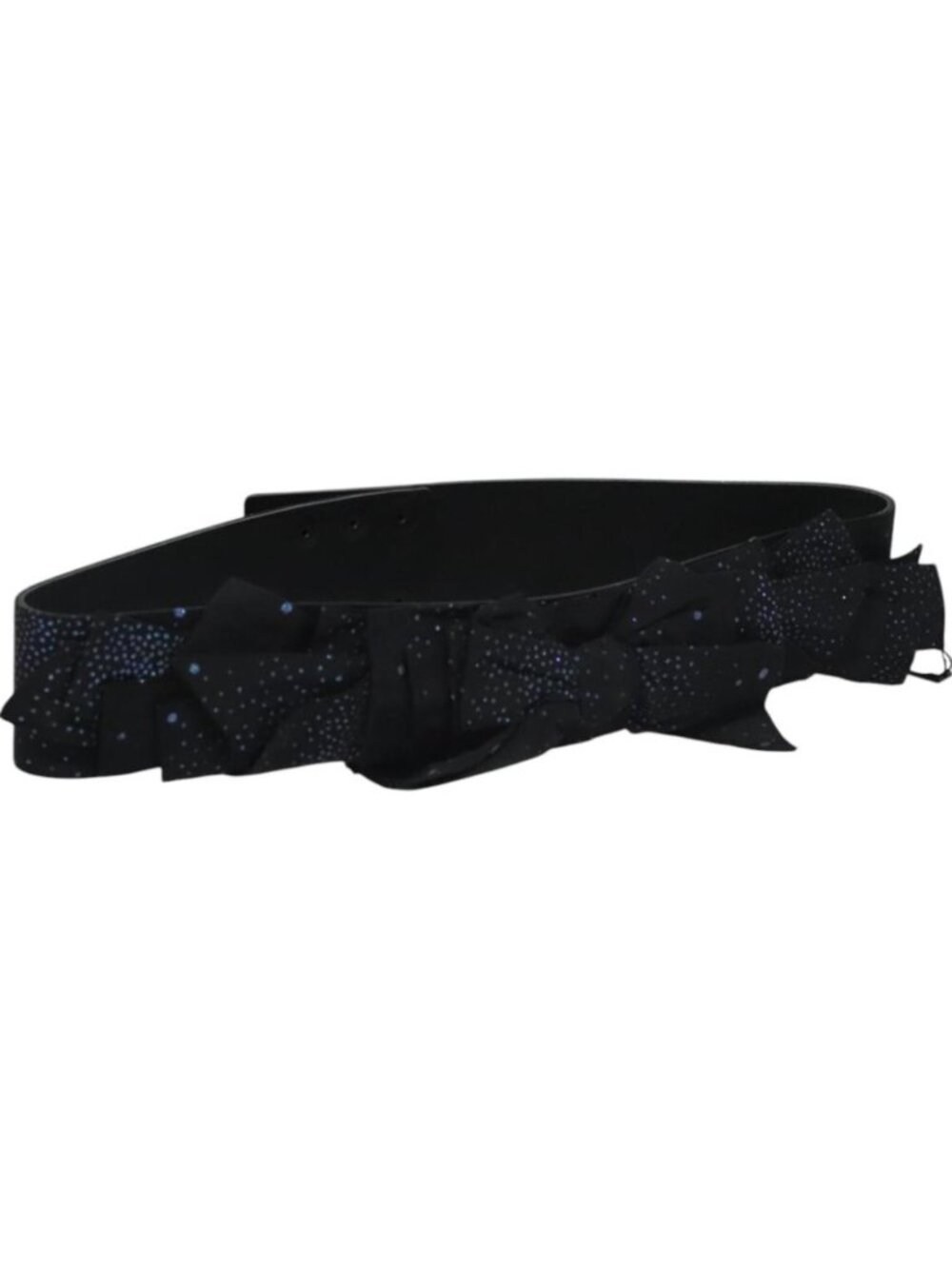 CHANEL Belt Leather 29.9" Black CC